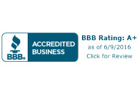 Better Business Bureau A=+ Rating